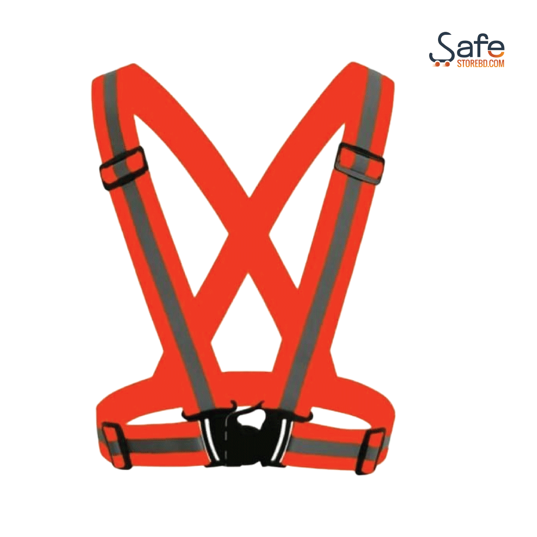 Neon Glow Reflective Safety Belt Vest for Active Sports