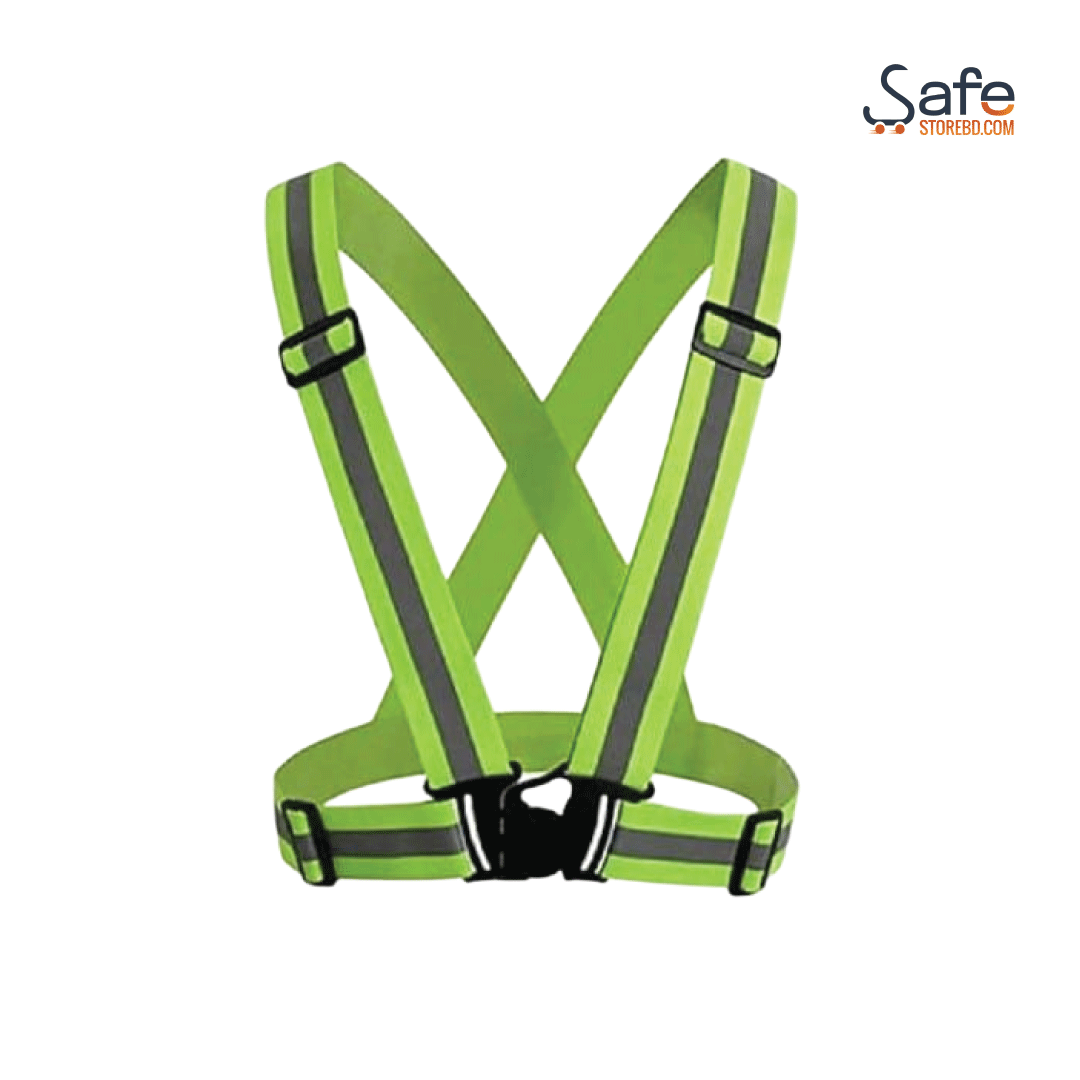 Neon Glow Reflective Safety Belt Vest for Active Sports
