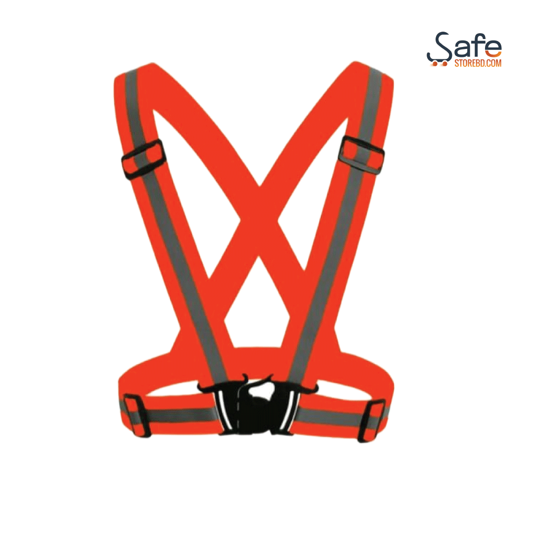 Neon Glow Reflective Safety Belt Vest for Active Sports