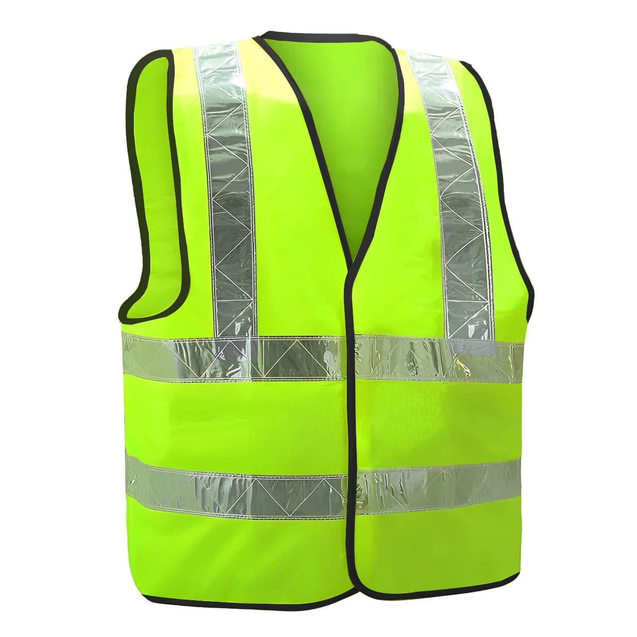 Fluorescent 2-Step Reflective Work Vest